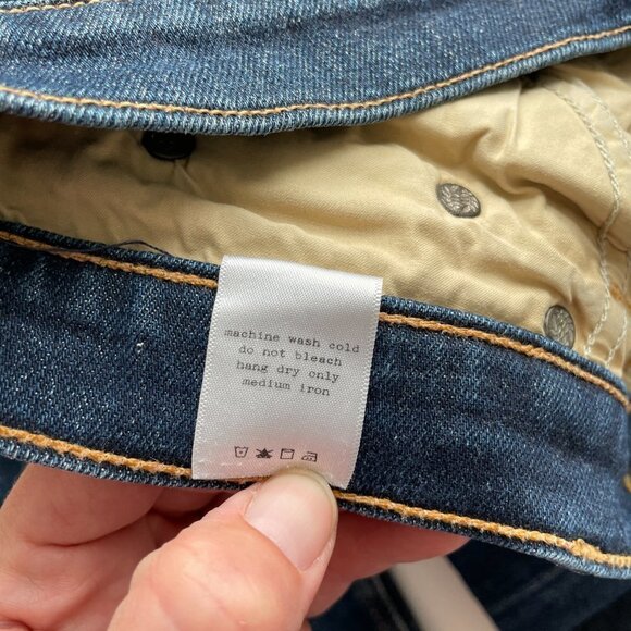 Rag & Bone Straight Leg Denim Jeans Mid Rise Medium Wash Blue 26 - Picture 6 of 11